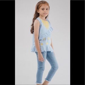 COPY - Embroidered denim top for girls